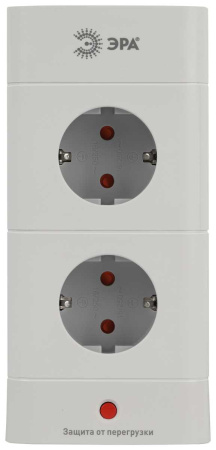 Сетевой фильтр ЭРА TWR-8es-1,5m-4USB-W башня с защитой заземлением с выключателем 8 розеток+4xUSBA+C 1,5м 16А белый Б0069071