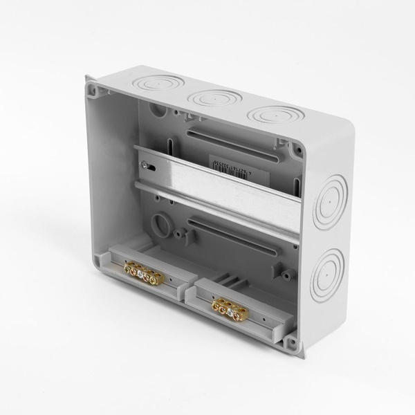 Бокс настенный Stekker EBX50-1/08-65 8 модулей, пластик, IP65 39190