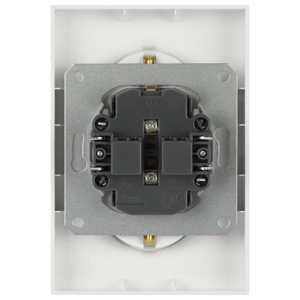 Розетка ЭРА Arktik 16-2105-04 двойная с заземлением 2X2P+E Schuko со шторками 16А-250В шампань Б0070457
