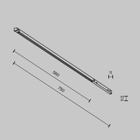 Трековый светильник Maytoni Technical EXILITY X Points TR241-4-12WTW-DD2-B