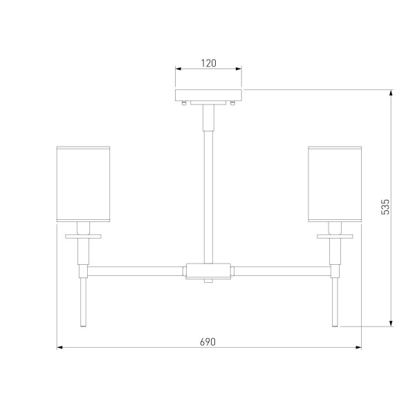 Подвесная люстра Eurosvet Brielle 60132/6 хром