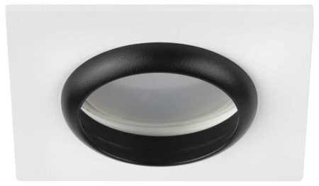 Светильник встраиваемый алюминиевый ЭРА KL110 WH/BK под лампу MR16 GU5.3 белый/черный матовый Б0061531