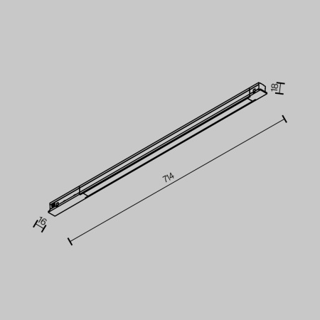 Трековый светильник Maytoni Technical EXILITY Basis TR231-2-15W3K-B