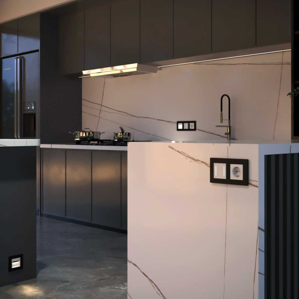 Выключатель Werkel сенсорный двухклавишный с подсветкой белый W4522001 4690389198021