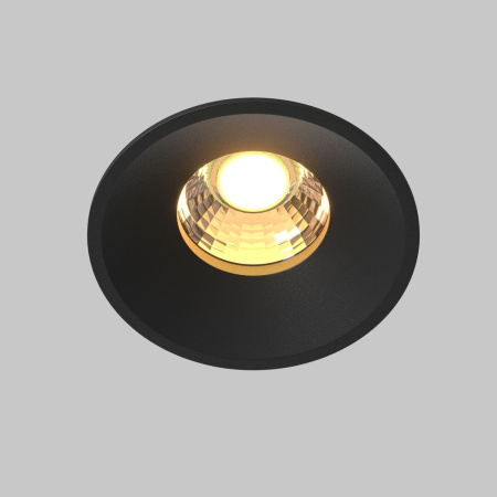 Встраиваемый светодиодный светильник Maytoni Technical Round DL058-12W-DTW-B