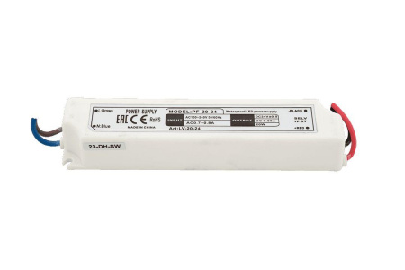 Блок питания SWG 24V 20W IP67 0,8A LV-20-24 001091