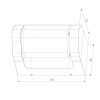 Уличный настенный светодиодный светильник Elektrostandard Dors D LED (35163/D) 3000K черный a072077