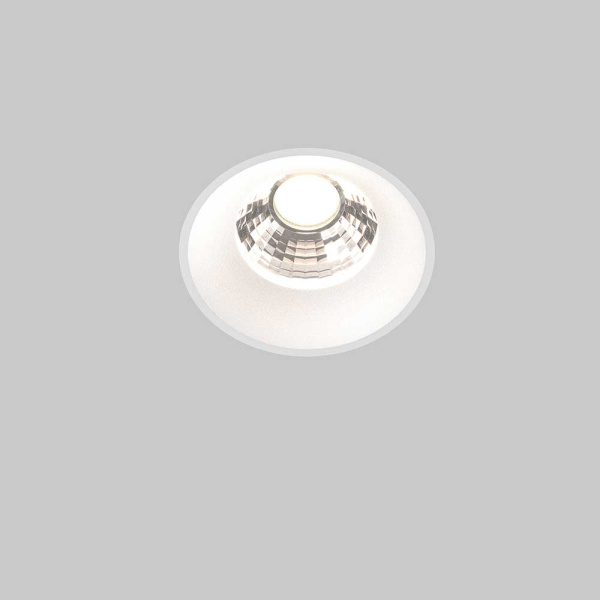 Встраиваемый светодиодный светильник Maytoni Round DL058-12W4K-TRS-W