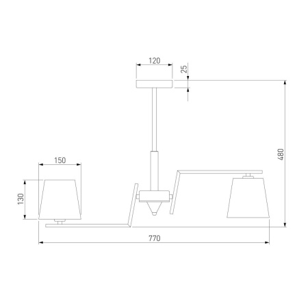 Потолочная люстра Eurosvet Ozark 60149/8 латунь Smart