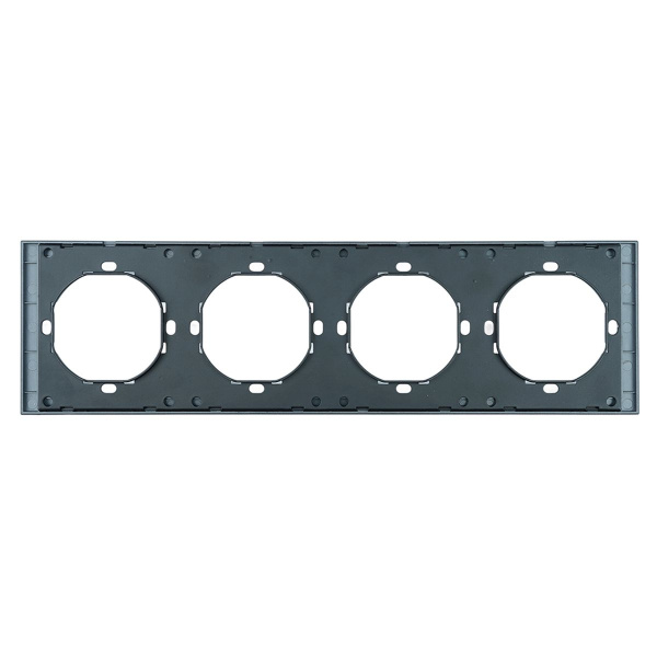 Рамка 4-местная, Stekker Мия, PFR00-3004-05, черный бархат 50464