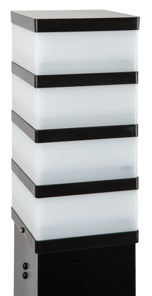 Садово-парковый светильник ЭРА ИНОКС-8410 напольный черный Б0057530