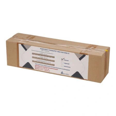 Решетки для потолка Грильято ячейка 75х75 мм 6 шт 2,16 м2 матовый белый