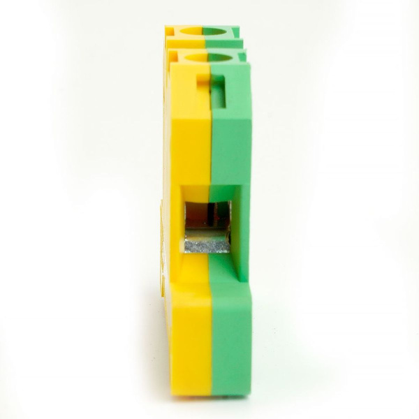 Зажим наборный изолированный (винтовой) 10,0 мм2 (JXB 10), желтый,зеленый LD551-4-100 ЗНИ 49489