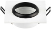 Светильник встраиваемый алюминиевый ЭРА KL110 WH/BK под лампу MR16 GU5.3 белый/черный матовый Б0061531