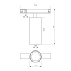 Трековый светильник Elektrostandard Brass Line a071846