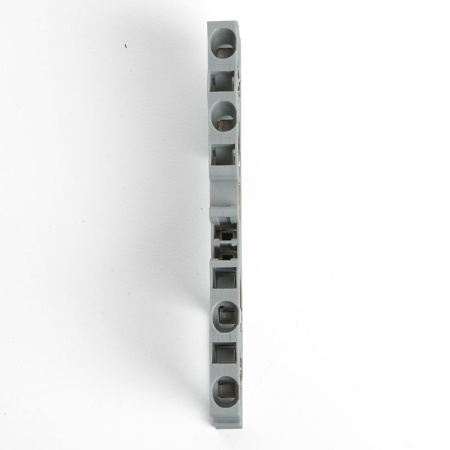 Зажим пружинный, 4-проводной проходной ЗНИ - 2,5 (JXB ST 2,5), серый Stekker 39965