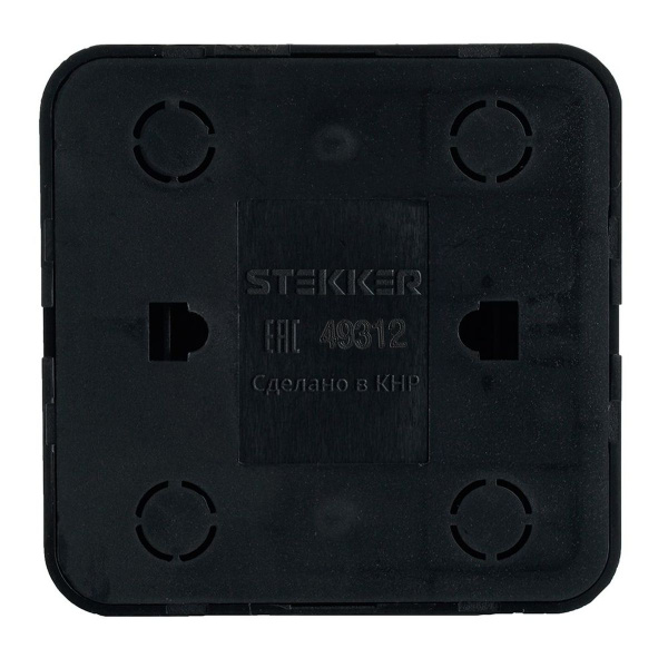 Розетка компьютерная RJ-45 Stekker София черный MST00-20-02 49312
