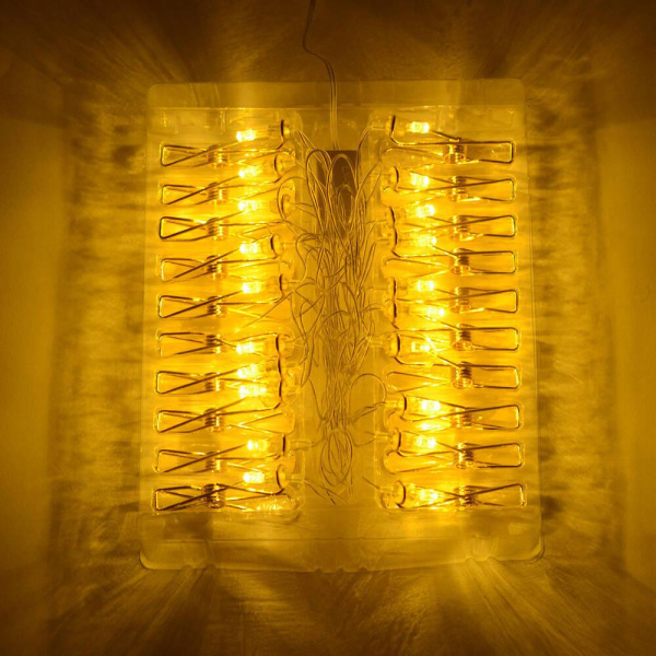 Гирлянда светодиодная Apeyron прищепка 15-60