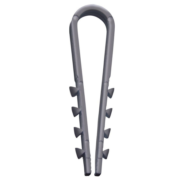 Дюбель-хомут для круглого кабеля (19-25мм), Stekker DCL00-19-25, полипропилен, белый (100шт.) 39336