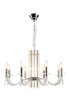 Подвесная люстра Crystal Lux AURELIO SP8 GOLD+CHROME/TRANSPARENT