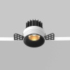 Встраиваемый светильник Maytoni Technical Downlight Round DL058-7W2.7K-TRS-B