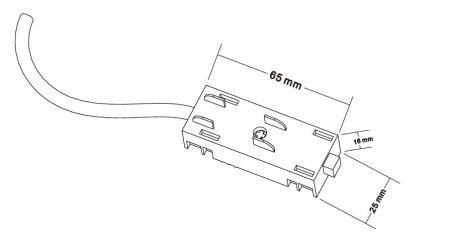 Питание для накладного шинопровода Crystal Lux CLT 0.205 02 L2000 BL