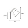 Настенный светильник Italline MRC0821W-1 black
