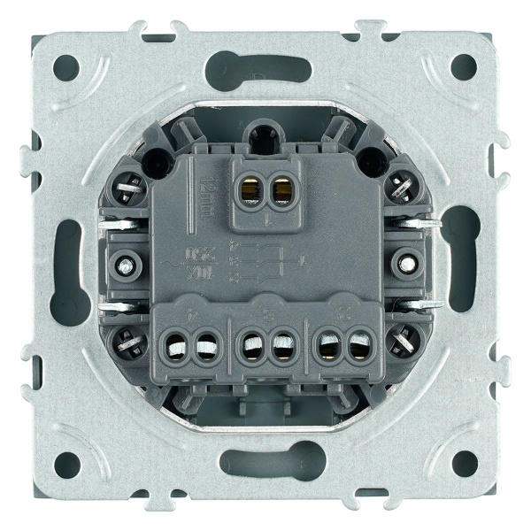 Выключатель 3-клавишный (механизм), Stekker, 250В, 10А Эмили, RSW10-5108-09, антрацит, soft touch 49922