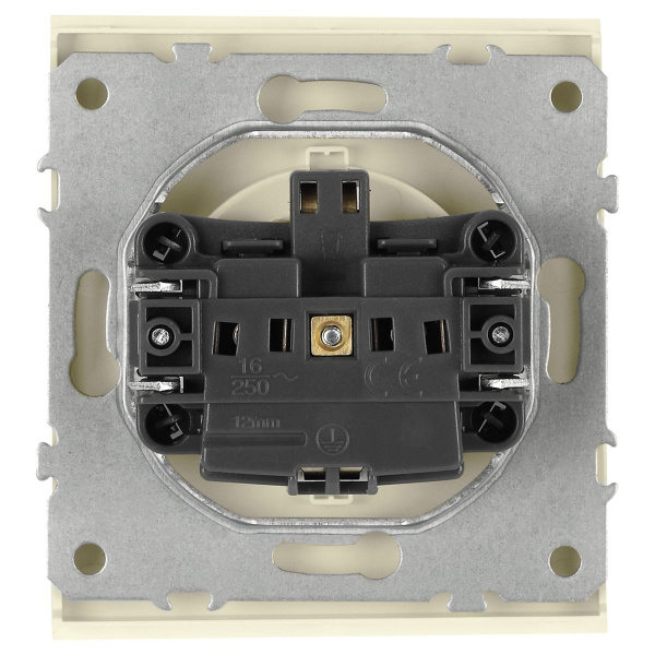 Розетка ЭРА Arktik 16-2101-02 с заземлением 2P+E Schuko 16А-250В слоновая кость Б0070415