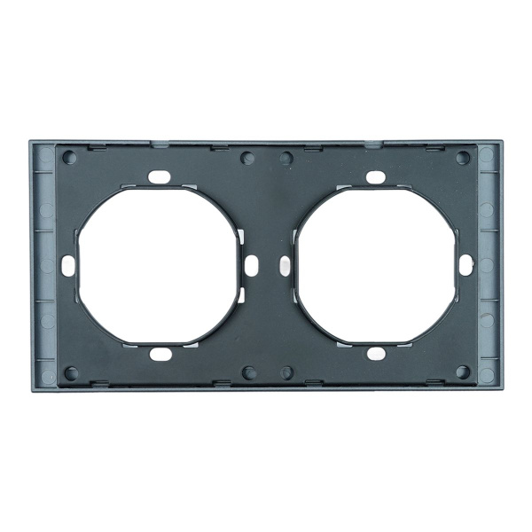 Рамка 2-местная, Stekker Мия, PFR00-3002-05, черный бархат 50462