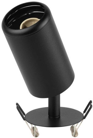 Светильник встраиваемый алюминиевый ЭРА KL106 BK под лампу MR16 GU10 черный матовый Б0061623