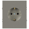 Розетка ЭРА Arktik 16-2101-07 с заземлением 2P+E Schuko 16А-250В титан Б0070420
