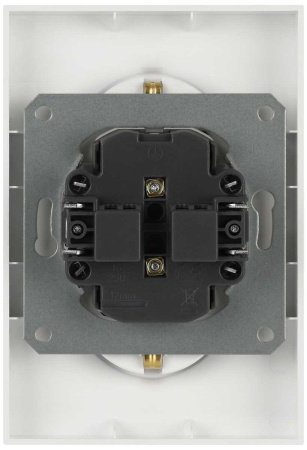 Розетка ЭРА Arktik 16-2107-01 без заземления двойная 2X2P 16А-250В белый Б0071681