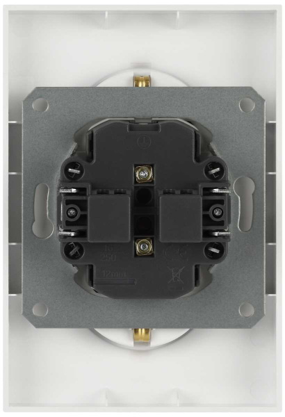 Розетка ЭРА Arktik 16-2107-01 без заземления двойная 2X2P 16А-250В белый Б0071681