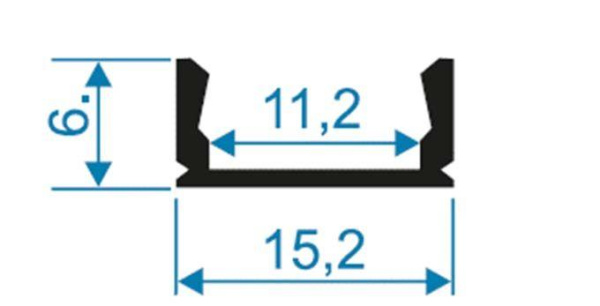 Профиль накладной с рассеивателем черный 1м Apeyron 08-05-Ч Профиль накладной с рассеивателем черный 1м Apeyron 08-05-Ч