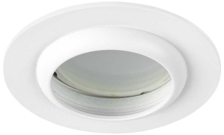 Светильник встраиваемый алюминиевый ЭРА KL109 WH под лампу MR16 GU5.3 белый матовый Б0061823