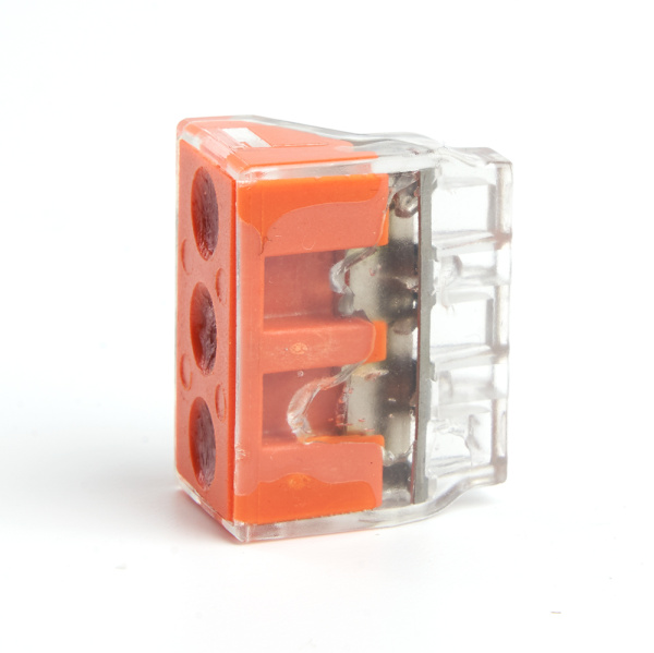 Клемма монтажная 3-проводная STEKKER  для 1-жильного проводника (с пастой), LD773-173-1