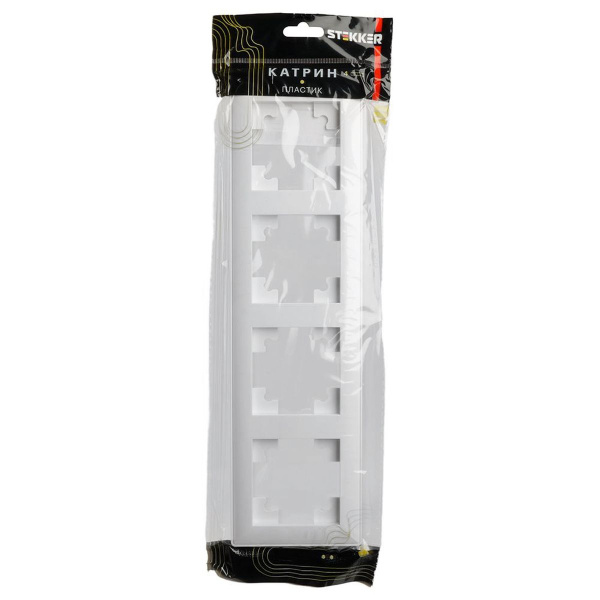 Рамка 4-постовая Stekker Катрин белый PFR00-7004-01 39795