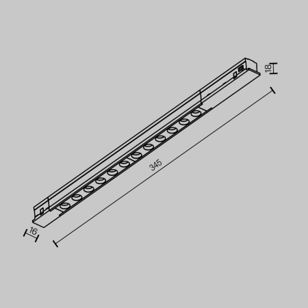 Трековый светильник Maytoni Technical TR232-2-10W4K-B