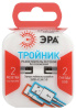 Разветвитель электрический ЭРА SP-2-USB-W на 2 розетки + 2xUSB 2400mA без заземления 10А белый Б0049531