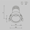 Встраиваемый светильник Maytoni Technical Dip DL116-10W-4K-W