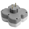 Разветвитель сетевой на 3 выхода с/з, Stekker, 250В, 16А, USB A+Type C, 2,4А, PD, белый/серый ADP16-17-20 50110