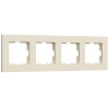 Рамка на 4 поста Werkel Slab айвори матовый W0042962 4690389193521