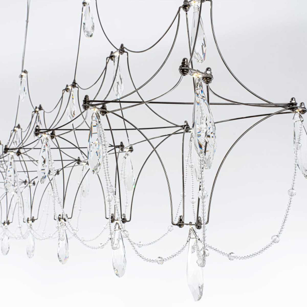 Подвесная светодиодная люстра Modelux Premium ML.5603.1200P СН