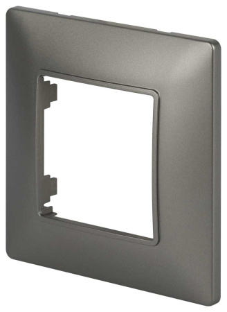 Рамка для розеток и выключателей ЭРА Elegance 14-5001-16 на 1 пост, титан Б0065801