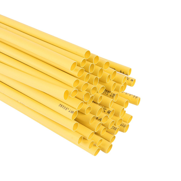Термоусадочная трубка Stekker 6,0/3,0 мм, длина 100 см., усадка 2:1, желтый HST-630-100YW 50265