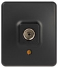 Розетка ЭРА Эксперт 11-3201-05 TV одиночная IP20 ОУ антрацит Б0063024