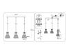 Светильник подвесной со стеклянными плафонами Ambrella light Traditional TR3404