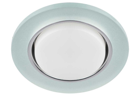 Светильник встраиваемый cо светодиодной подсветкой ЭРА DK LD51 FR под лампу GX53 белый матовый Б0057465