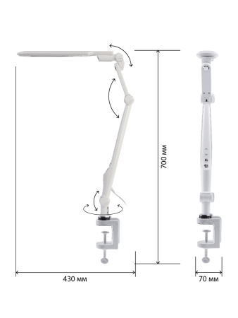Настольная лампа ЭРА NLED-496-12W-W Б0052766